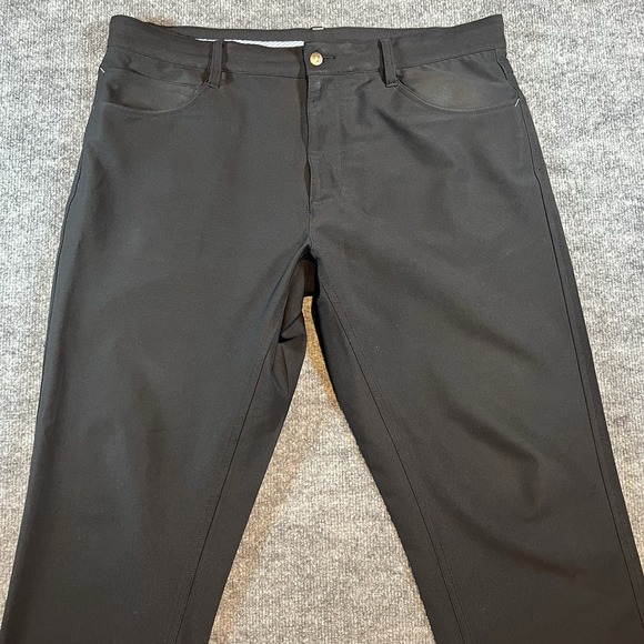 FootJoy FJ Pants Mens 36x30 Black Performance Athletic Fit Stretch 5 Pocket Golf - Picture 6 of 13
